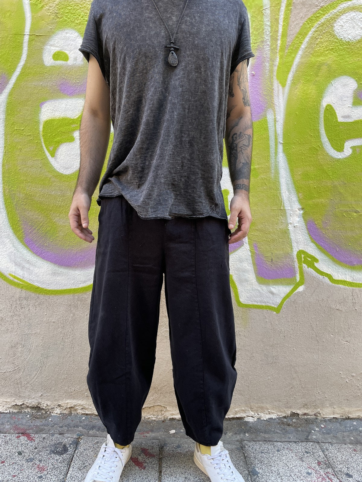 Unisex Bohemian Capri Pants – Boho Yaşam - Main Image