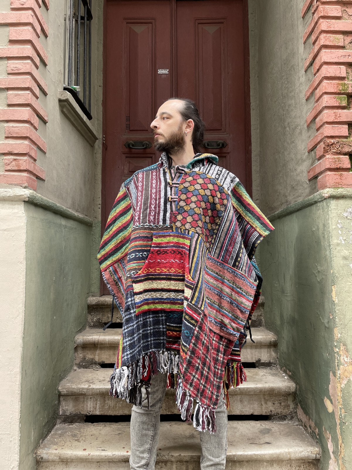 Unisex Nepal Gheri Kırmızı Laci Panço