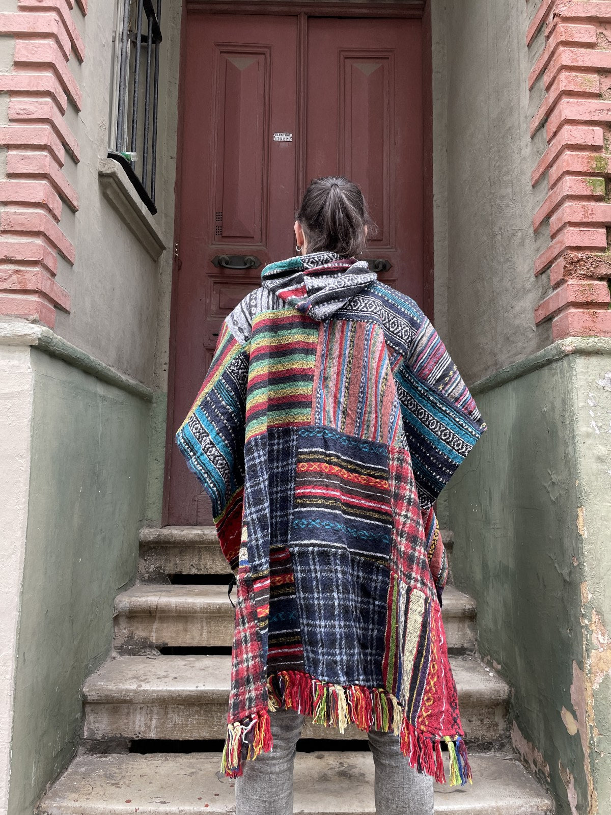 Unisex Nepal Gheri Kırmızı Laci Panço
