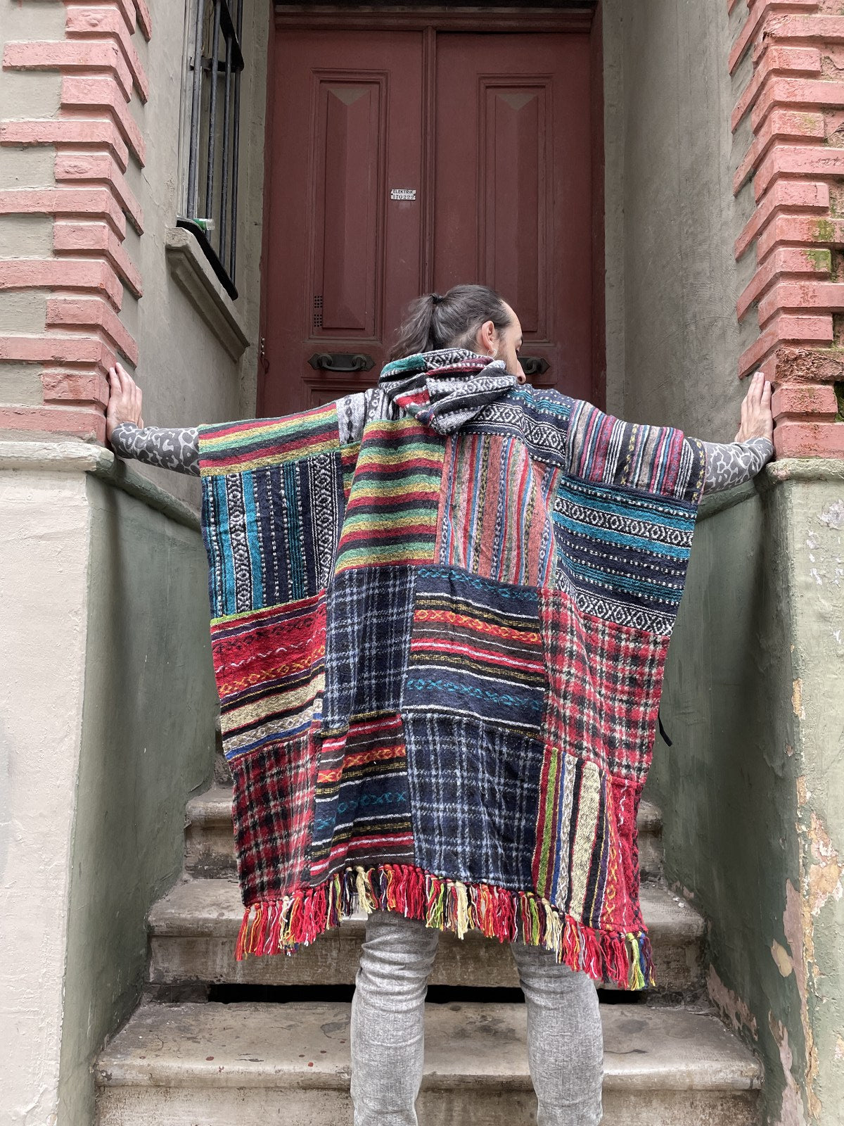 Unisex Nepal Gheri Kırmızı Laci Panço