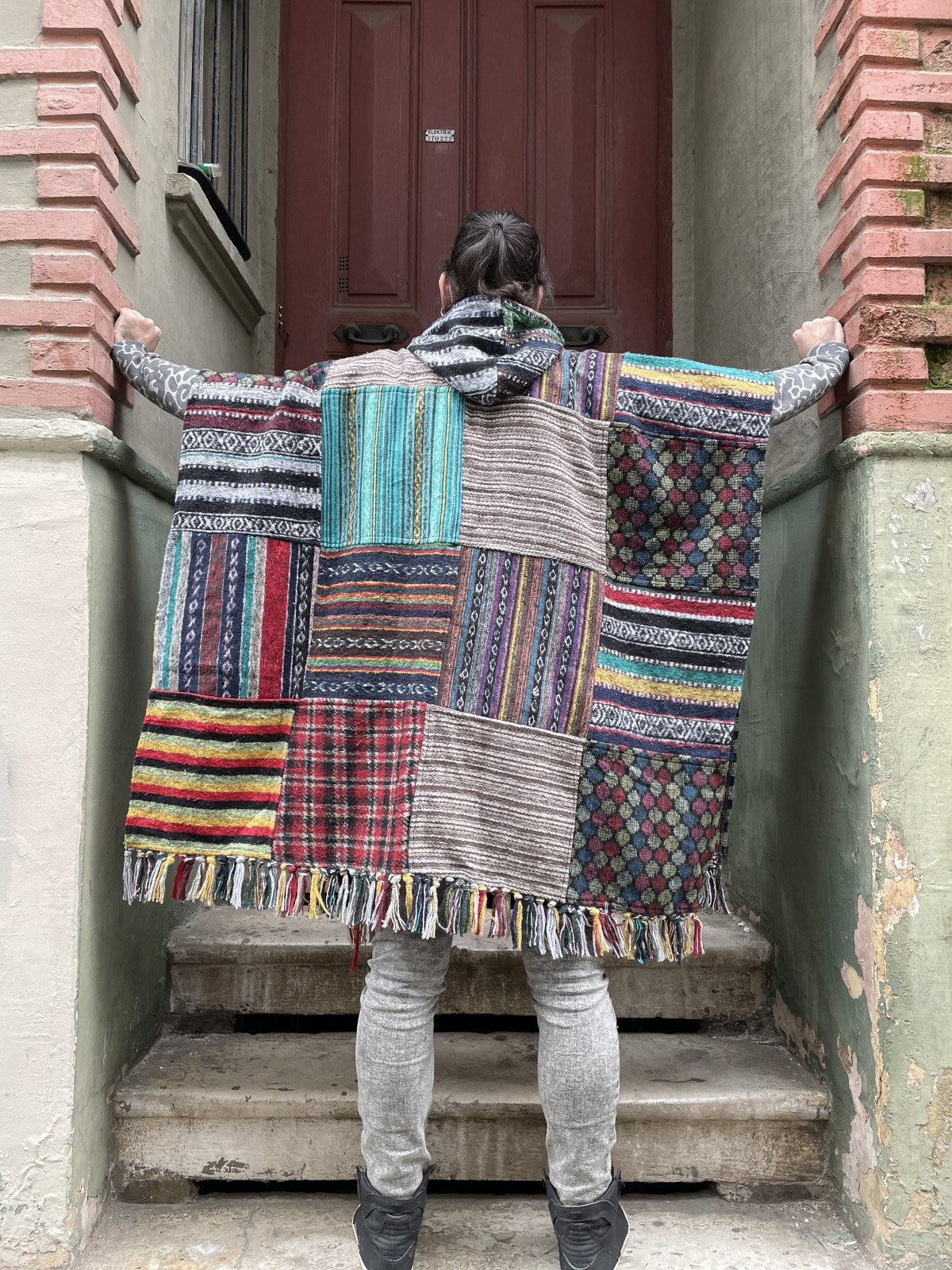 Unisex Nepal Gheri Mavi Kahve Panço