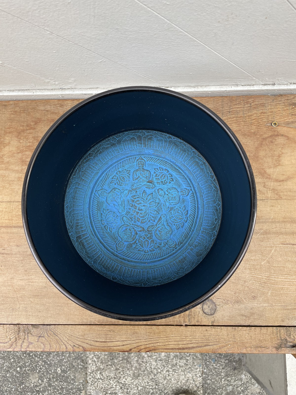 Mavi Meditasyon Çanı Yoga Çanı Tibet Çanağı Singing Bowl