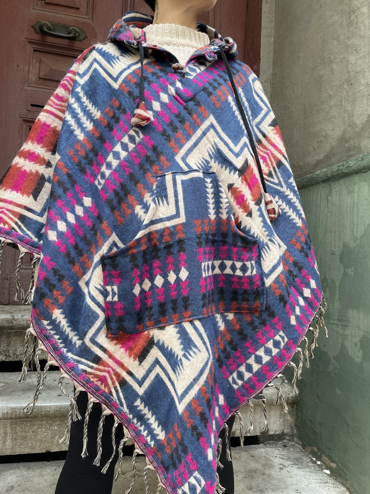 Nepal Etnik Desenli Panço