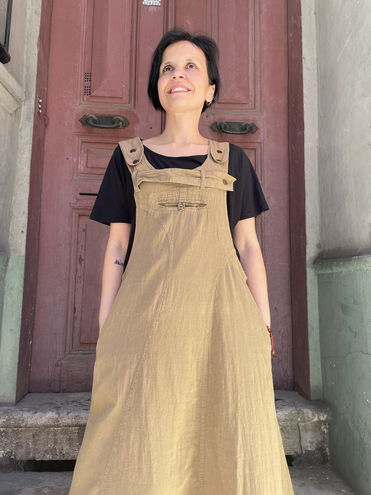 Nepal Toprak Salopet Elbise