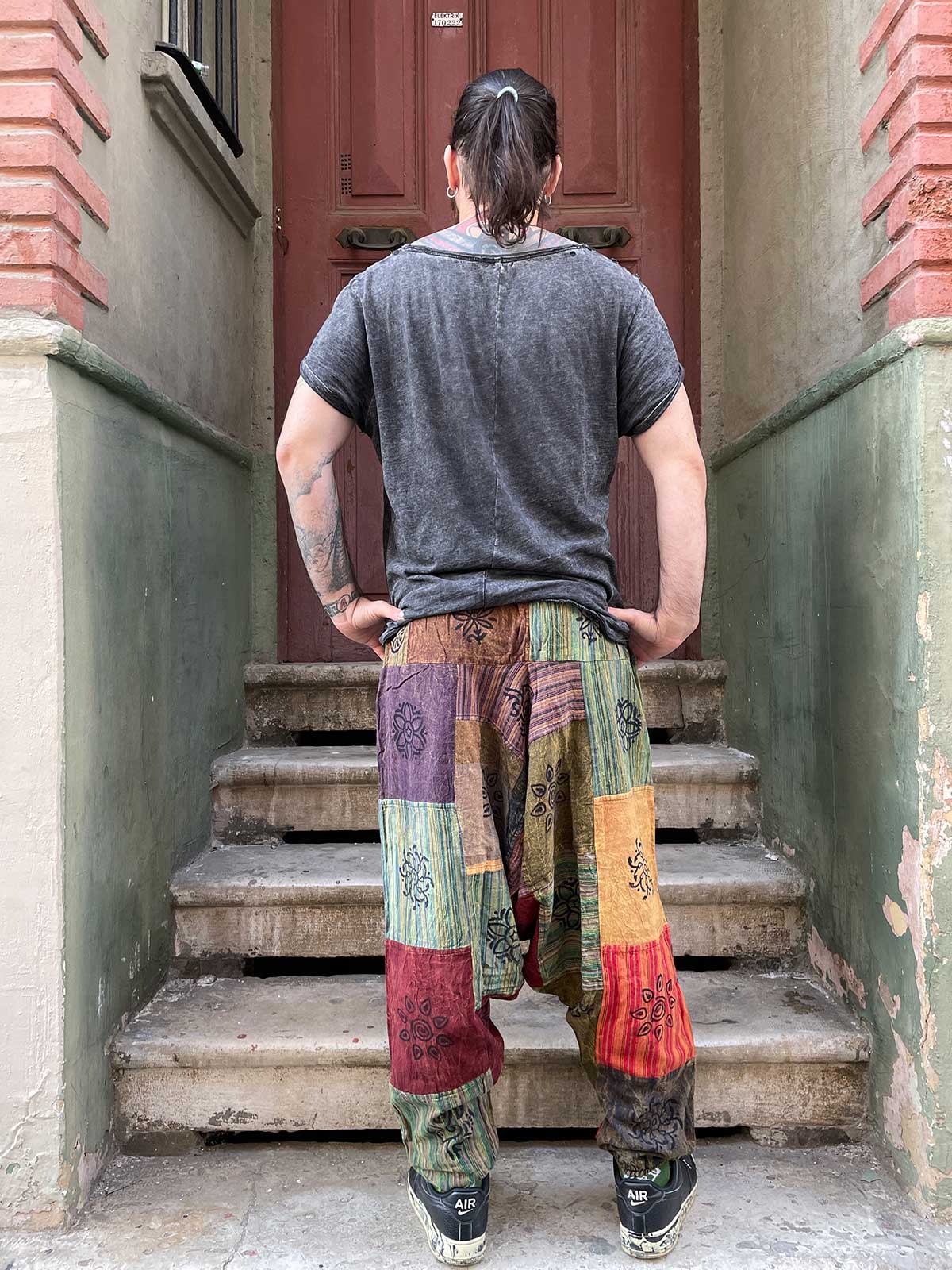 Unisex Nepal Patchwork Kum Şalvar