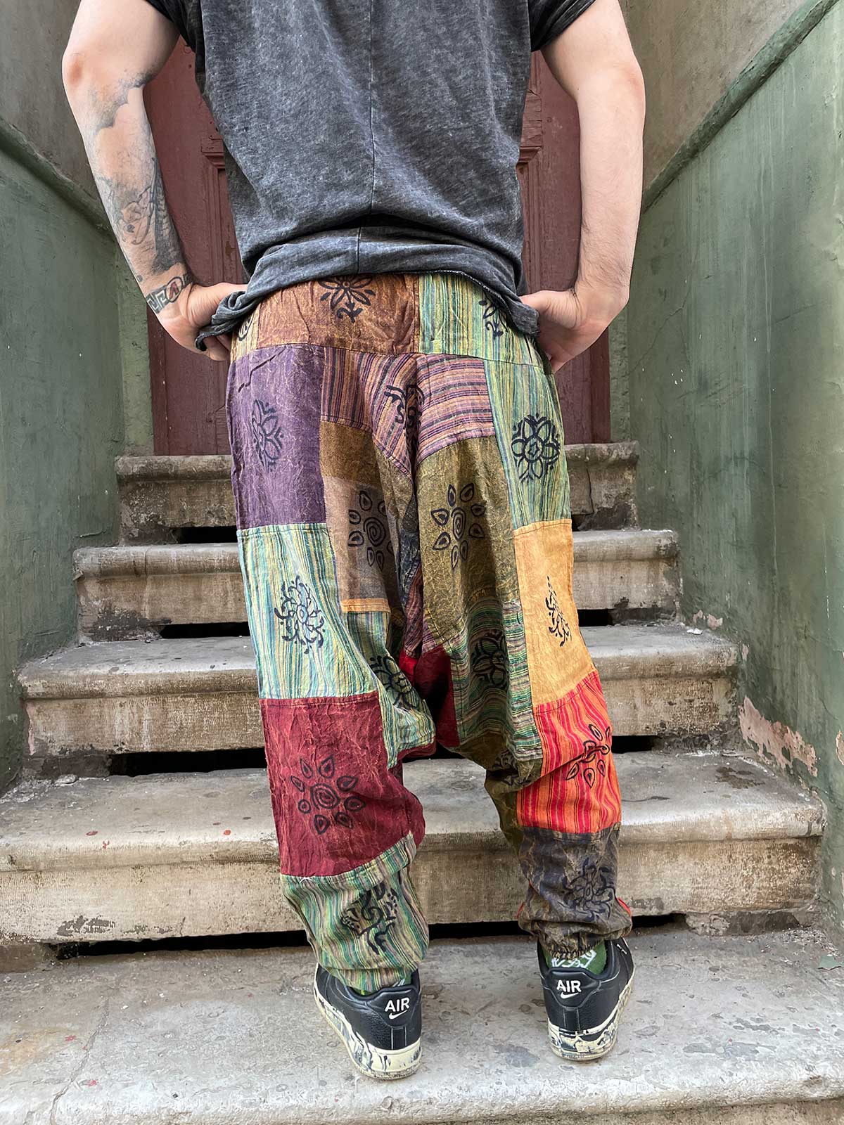 Unisex Nepal Patchwork Kum Şalvar