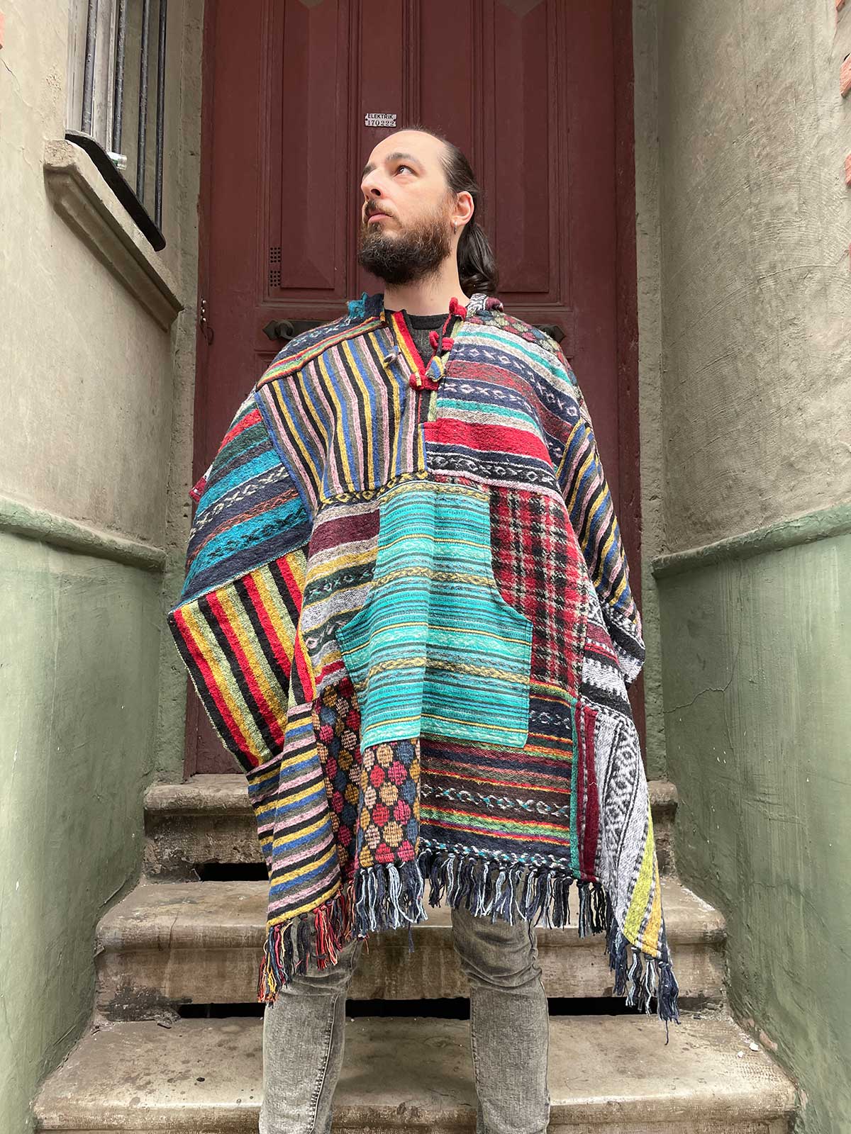 Unisex Nepal Patchwork Gheri Panço