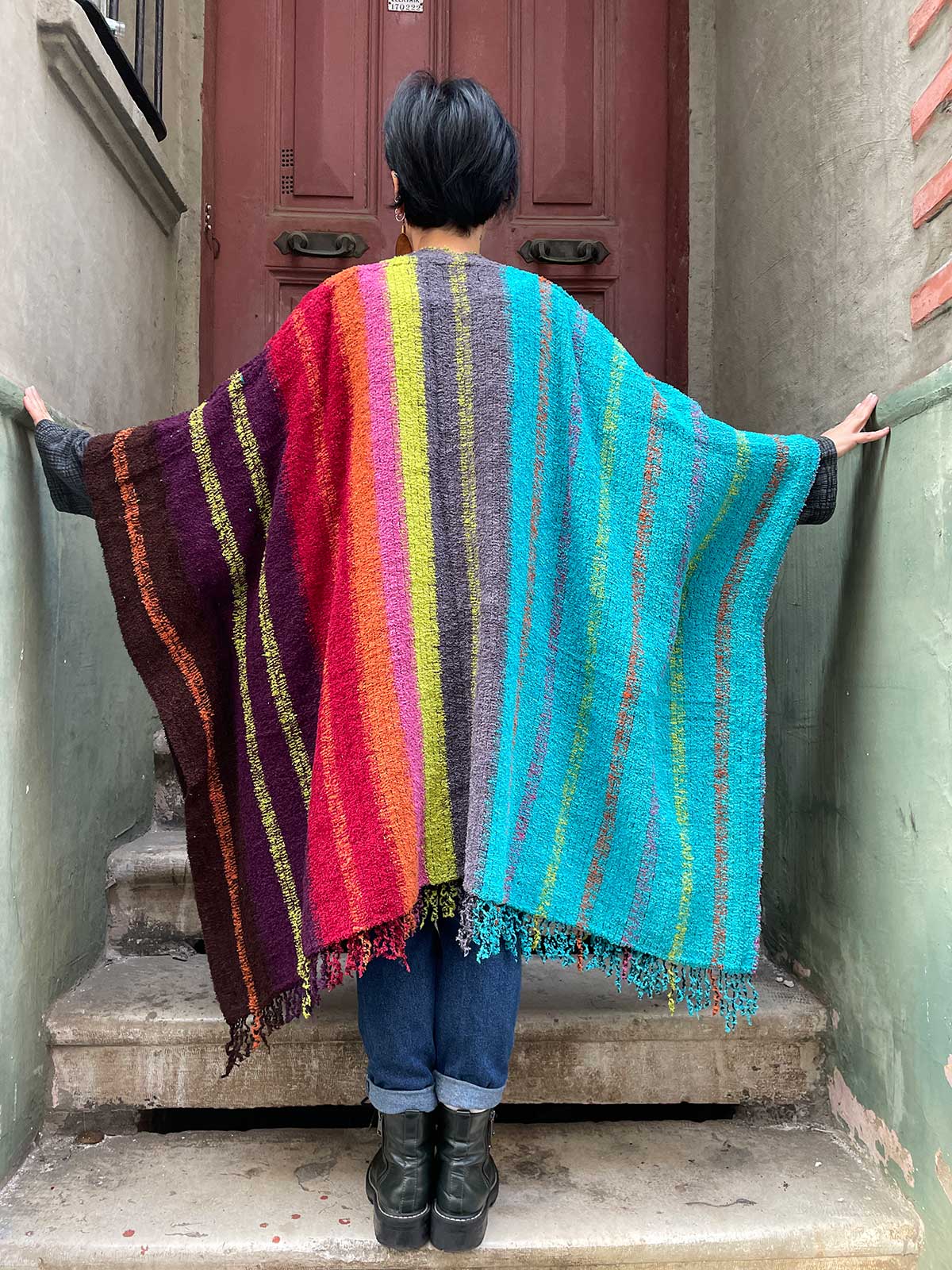 Bohem Tek Cepli Renkli Panço