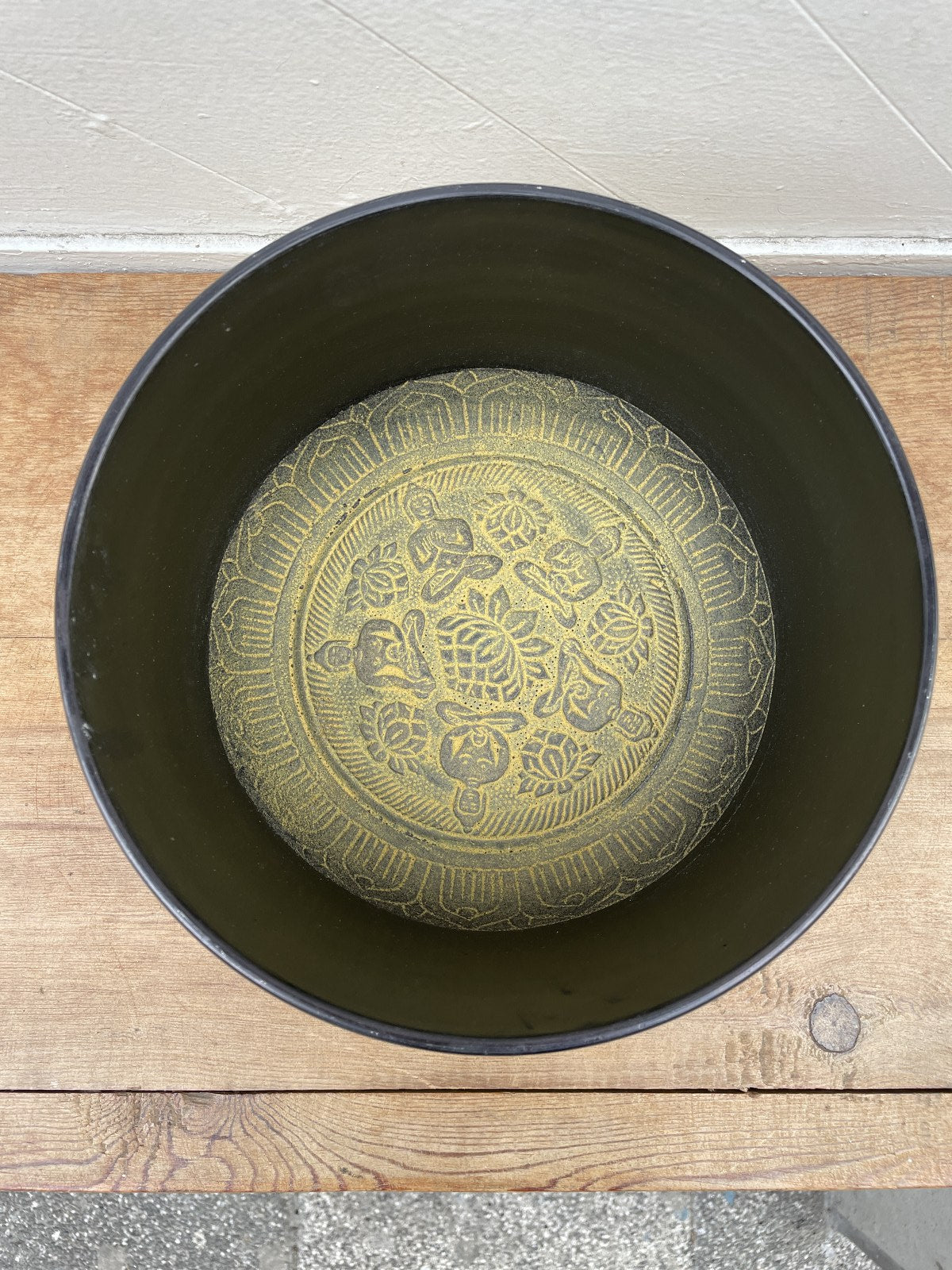 Sarı Tibet Terapi Meditasyon Ses Çanağı Singing Bowl