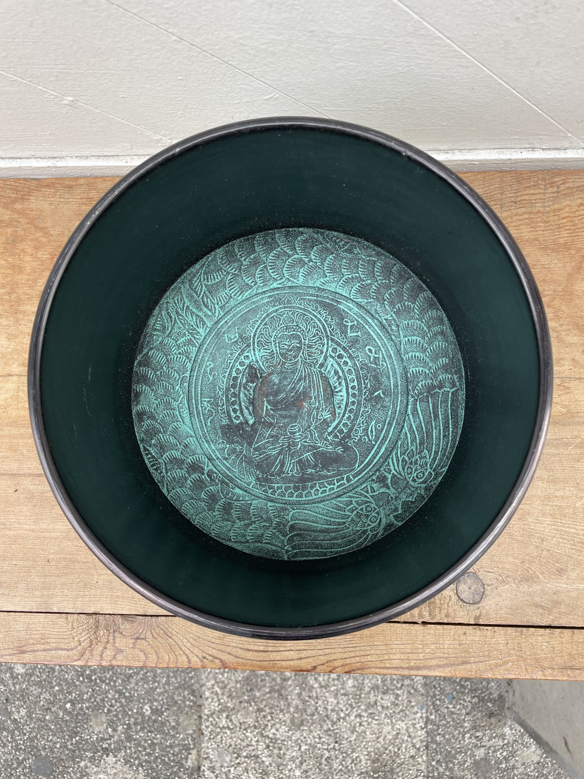 Yeşil Tibet Terapi Meditasyon Ses Çanağı Singing Bowl