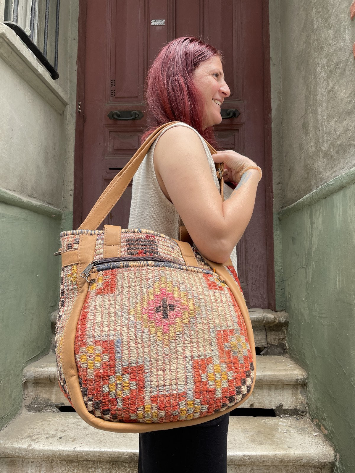 Bohemian Kilim Design Shoulder Bag