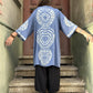 Bohem Batik desenli kimono, %100 viskon kumaştan el yapımı, M-XL bedenlere uygun, rahat ve şık bohem tarzda uzun kimono.