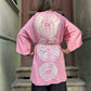 Bohem Batik desenli kimono, %100 viskon kumaştan el yapımı, M-XL bedenlere uygun, rahat ve şık bohem tarzda uzun kimono.