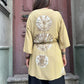 Bohem Batik desenli kimono, %100 viskon kumaştan el yapımı, M-XL bedenlere uygun, rahat ve şık bohem tarzda uzun kimono.