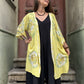 Bohem Batik desenli kimono, %100 viskon kumaştan el yapımı, M-XL bedenlere uygun, rahat ve şık bohem tarzda uzun kimono.
