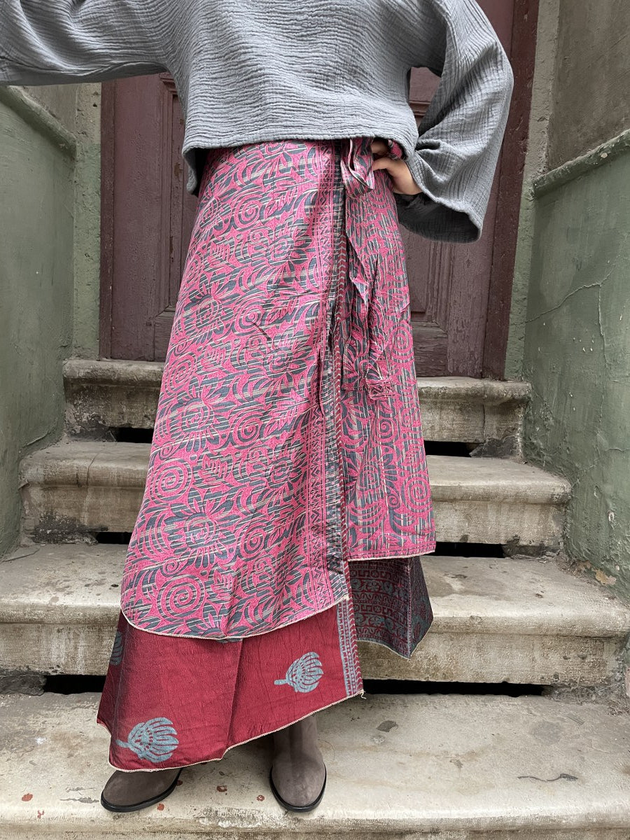 Bohem_cift_Tarafli_Nepal_Baglamali_ipek_Etek_-_Pembe_Gri