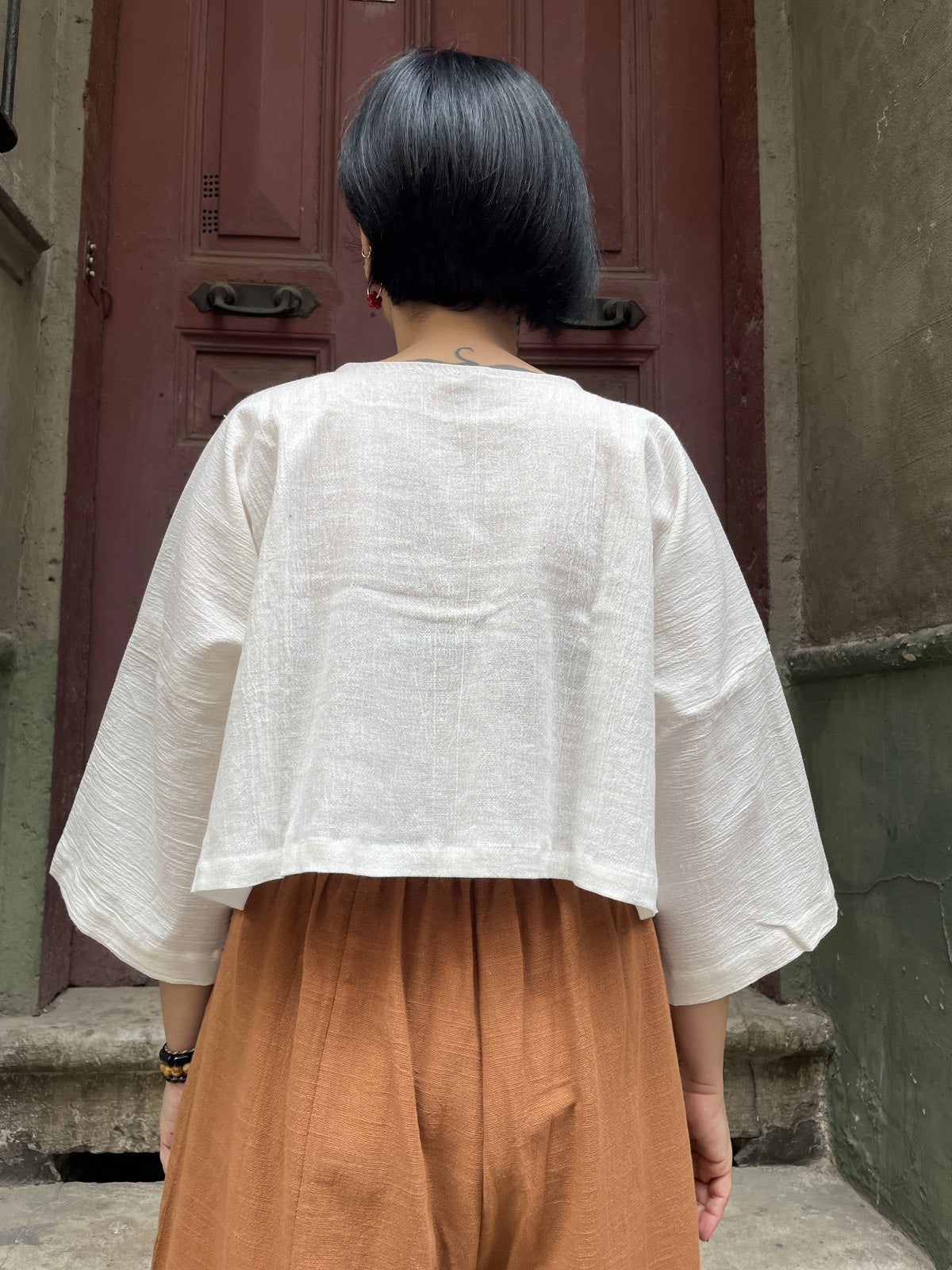 Bohemian Muslin Loose Collar Blouse