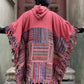 Unisex Nepal Gheri Geo Print Poncho