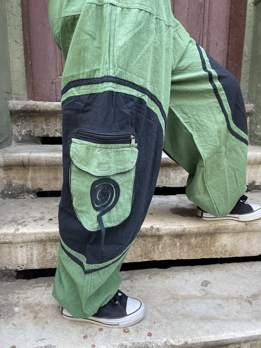 Kadın Nepal Pantolon – Lastikli Bel & Paça, Cepli Bohem Stil