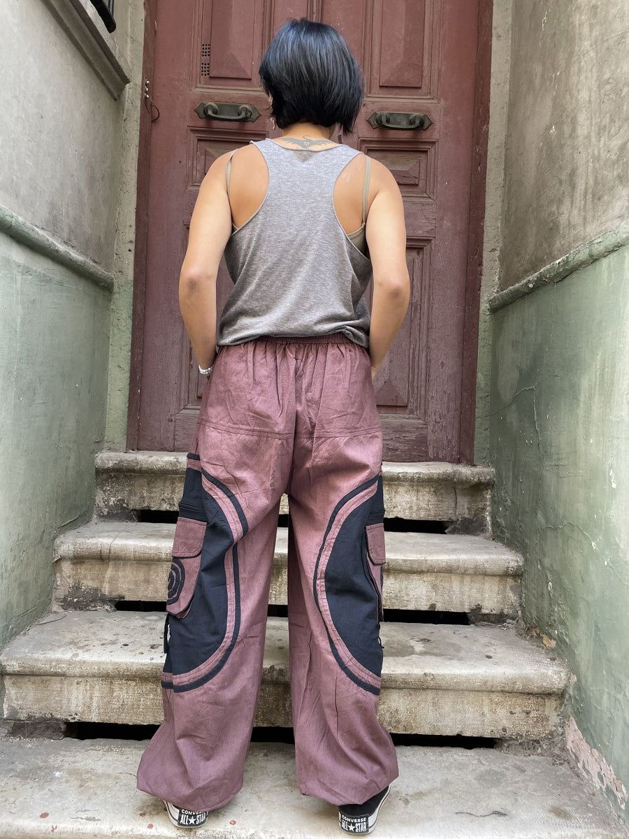 Kadın Nepal Pantolon – Lastikli Bel & Paça, Cepli Bohem Stil