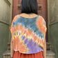 Batik Tasarım Kavun Mor Kadın Crop Bluz