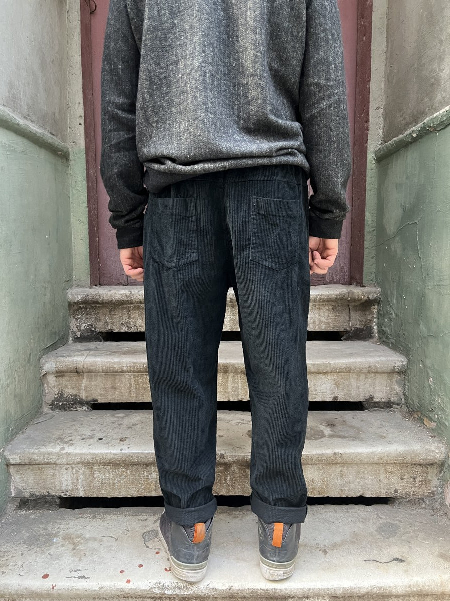 Siyah Kadife Pantolon