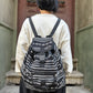Brown Claret Red Pure Hemp Backpack