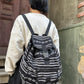 Brown Claret Red Pure Hemp Backpack