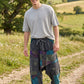 Unisex Antrasit Nepal Patchwork Şalvar Pantolon – Mevsimlik / Kışlık, Bol Cepli, Salaş Tasarım