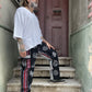 Unisex Nepal Etnik Baskılı Cepli Pantolon – Siyah & Haki
