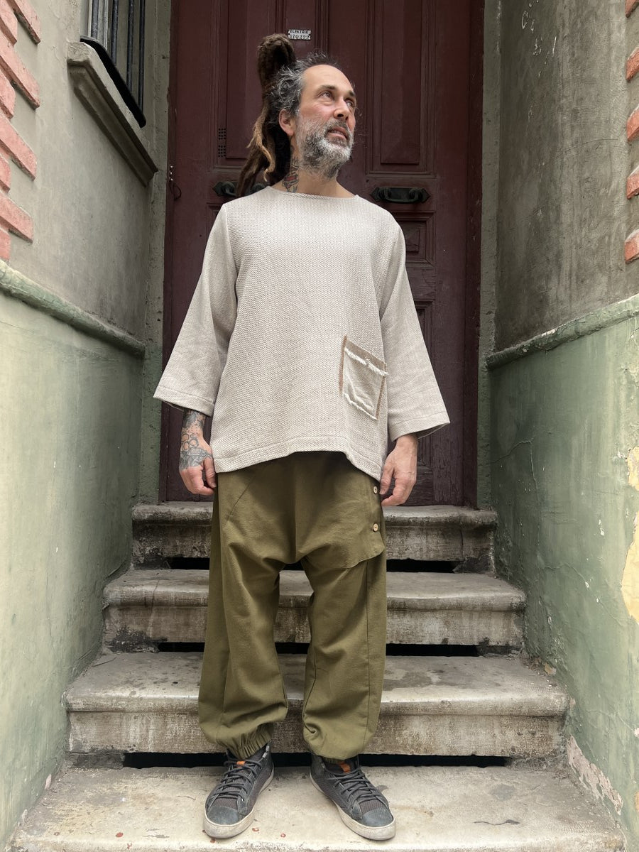 Lora Dokuma Erkek Bluz