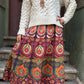 Nepal Bohemian Tie Mandala Skirt