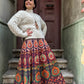 Nepal Bohemian Tie Mandala Skirt