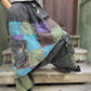 Kadin_Antrasit_Nepal_Patchwork_Salvar