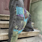Kadin_Antrasit_Nepal_Patchwork_Salvar