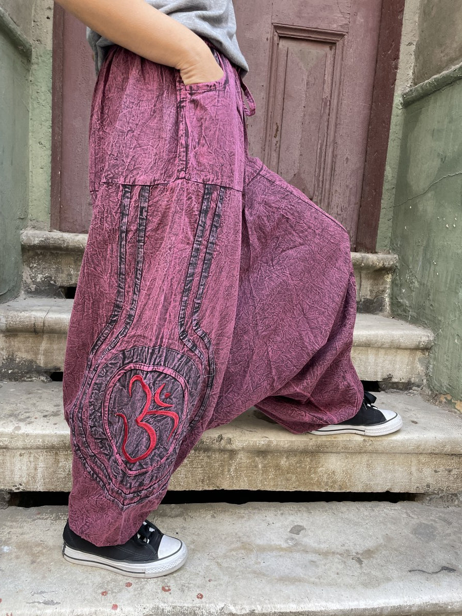 Kadin_Bohem_Bordo_Nepal_salvar_Pantolon