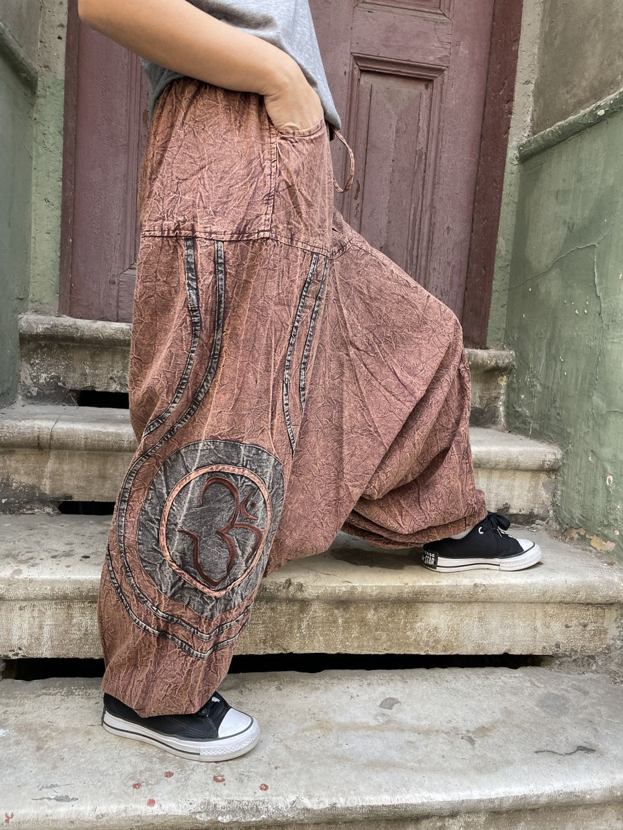 Kadin_Bohem_Kahve_Nepal_Salvar_Pantolon