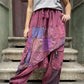 Kadın Bordo Nepal Patchwork Şalvar