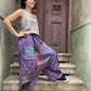 Kadın Mor Nepal Patchwork Şalvar 