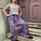 Kadın Mor Nepal Patchwork Şalvar 