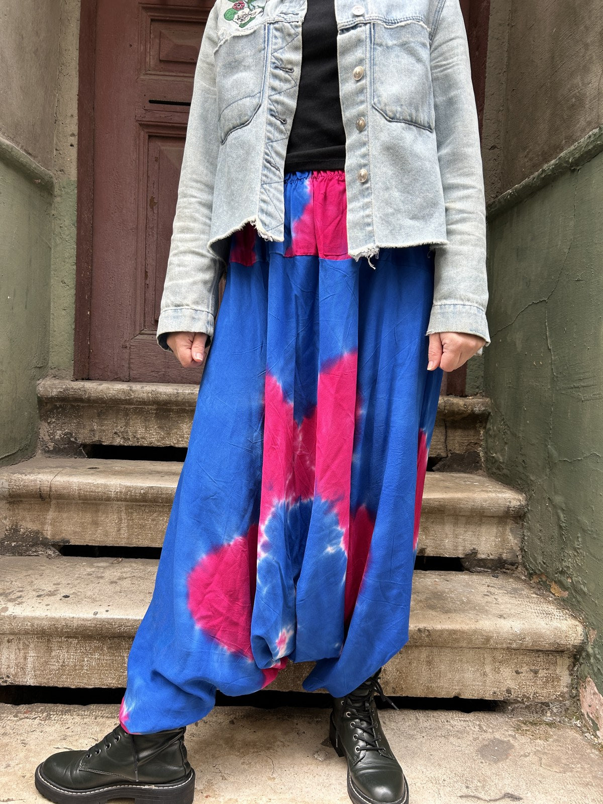 Batik Lacivert Kadın Pantolon Şalvar