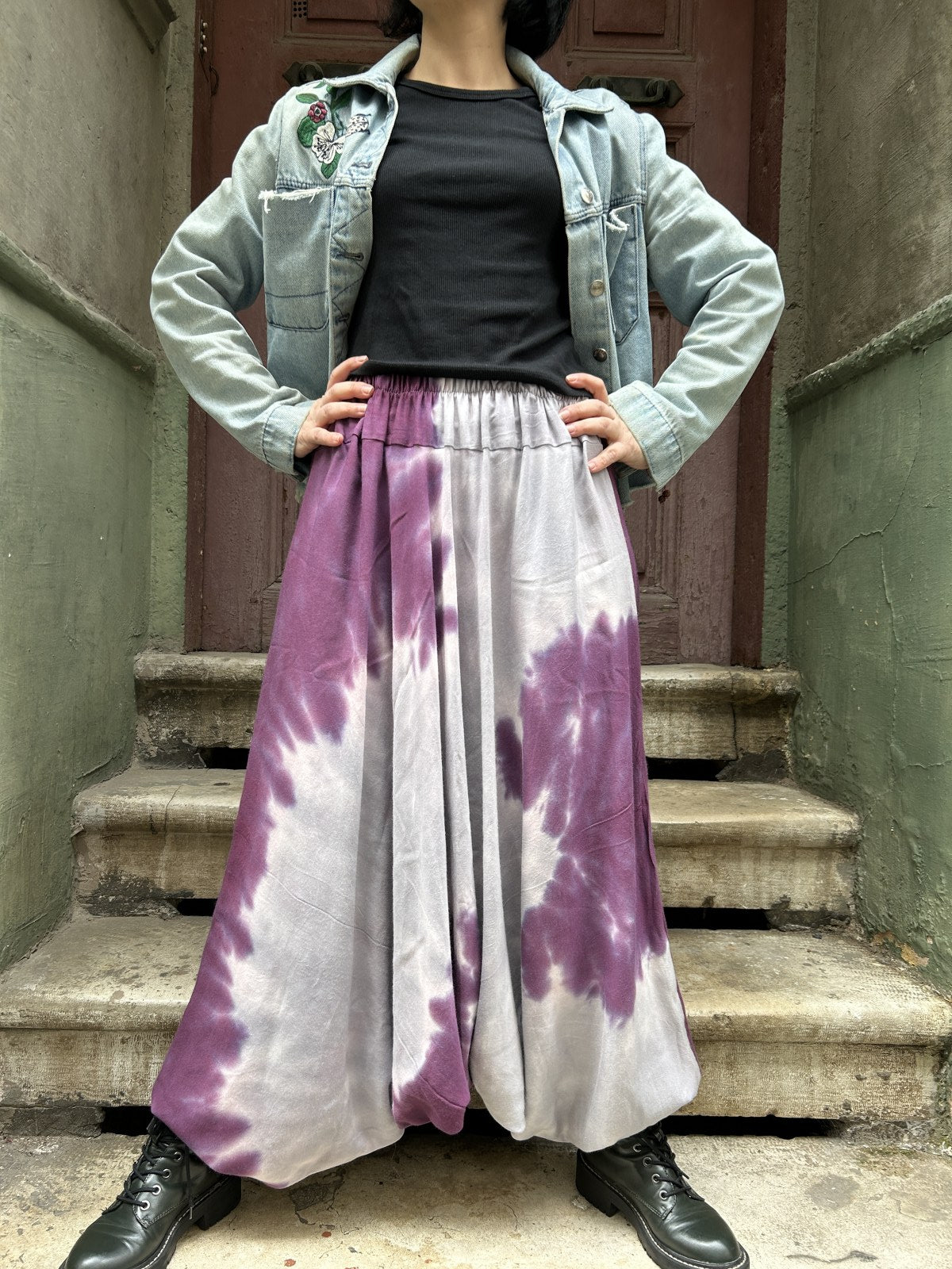 Batik Mor Kadın Pantolon Şalvar