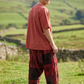 Unisex Nepal Patchwork Şalvar Pantolon – Kiremit Bordo, Salaş Tasarım