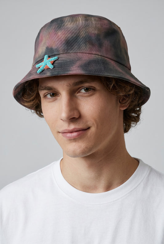 Shadow Batik Balıkçı Şapkası – El Yapımı Desenli Unisex Bucket Hat