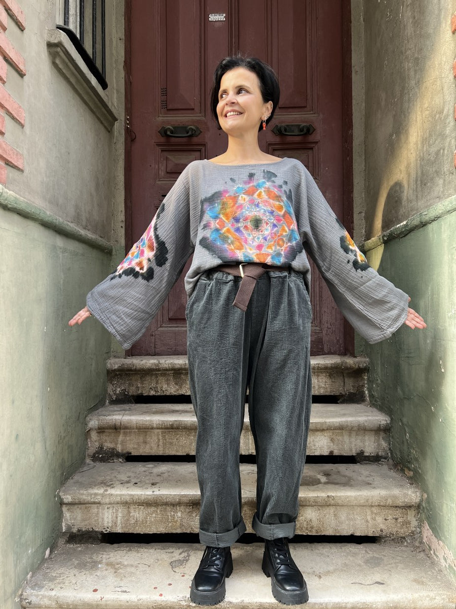 Kadın Batik Bluz Mandala