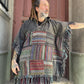 Unisex Nepal Gheri Geo Print Poncho