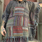 Unisex Nepal Gheri Geo Print Poncho