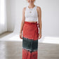 Siyah Kırmızı Batik Sarong – Viskon Çok Amaçlı Sarong Etek & Elbise