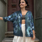 Tasarım Batik Desenli Çok Yönlü Bluz & Hırka