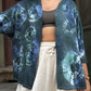 Tasarım Batik Desenli Çok Yönlü Bluz & Hırka